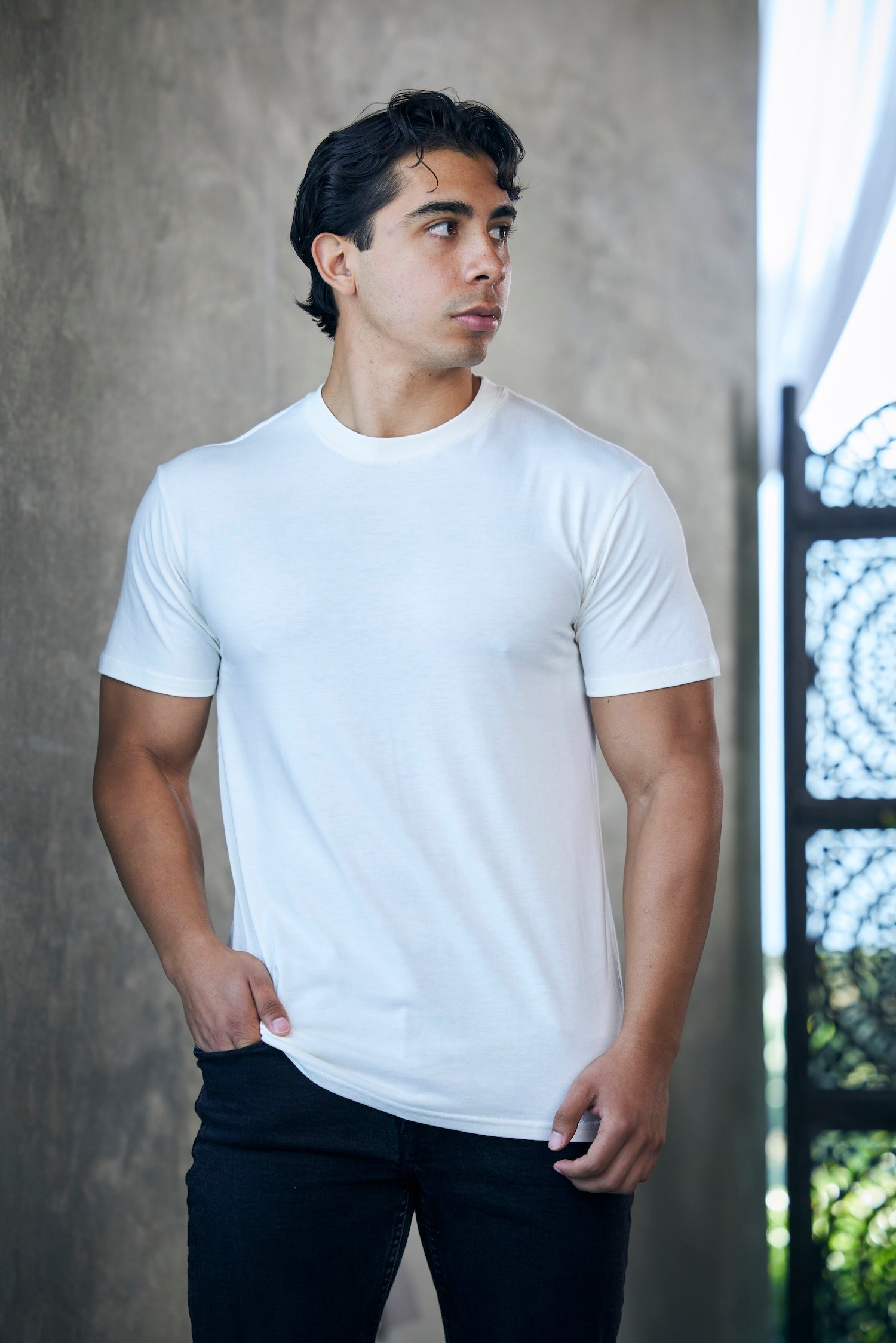 Men's Bamboo Viscose T-Shirt – Organic Cotton, Classic Fit