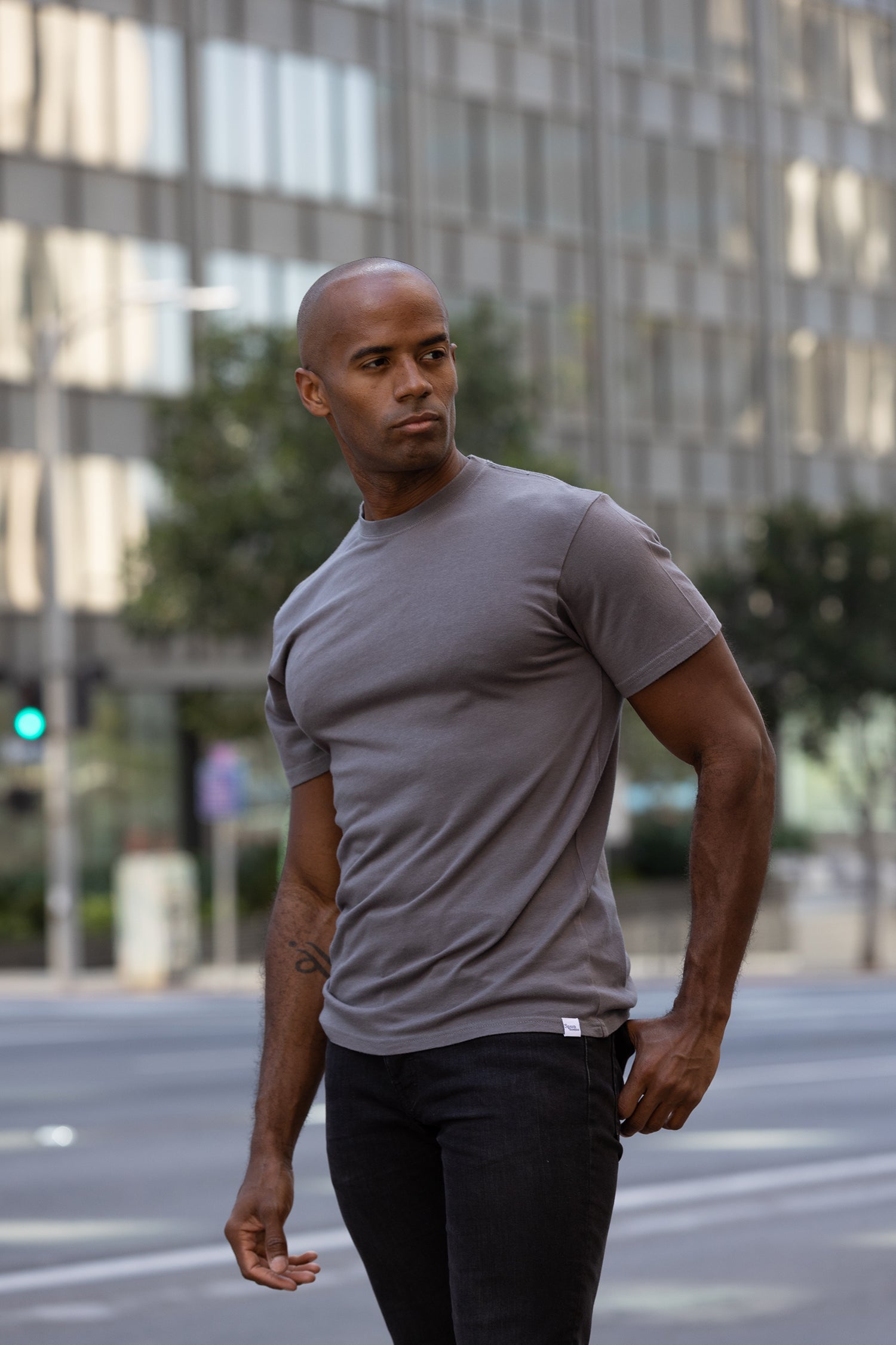 Men's Bamboo Viscose T-Shirt – Organic Cotton, Classic Fit