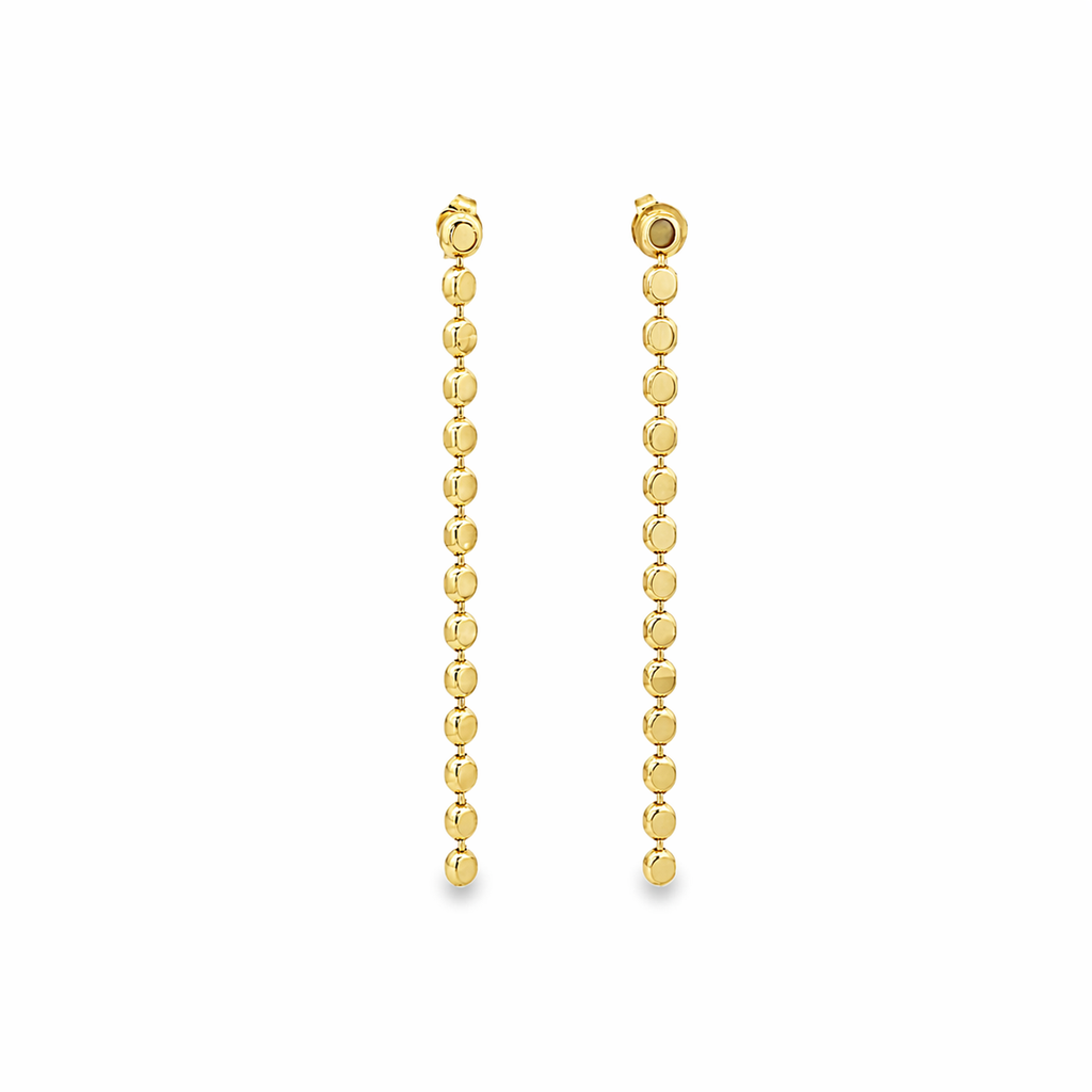 Disc Chain Drop Earrings (J25)